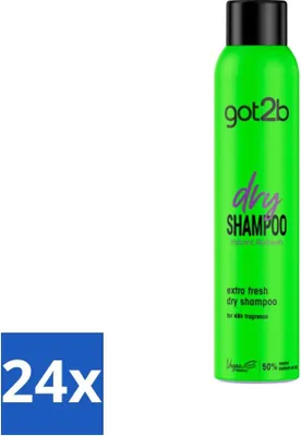 Produktbild von Got2B - Trockenshampoo - Extra Frisch - 200 ml - Vorteilspack - 24 Stücke