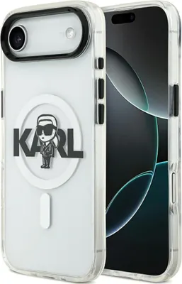 Immagine prodotto di Karl Lagerfeld Iml Karl Sketch Logo Custodia Magsafe per Iphone 17 Air - Trasparente