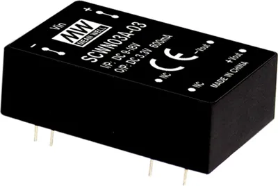 Produktbild von MEANWELL SCWN03B-15, DC DC-Wandler, 18-36V:+15V 200mA 3W