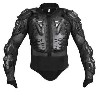 Produktbild von Elzusha – Motorrad-Schutzweste – Motocross-Schutzkleidung – Schwarz