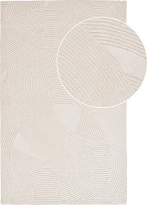 Produktbild von Pune Teppich handgewebt, 200x300cm rohweiß.