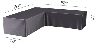 Productafbeelding van Hoes loungeset hoek 255 x 255 x 100 x 70 cm AeroCover