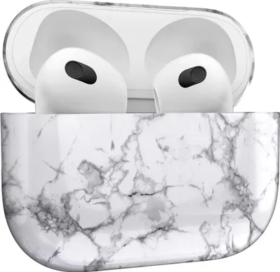Produktbild von Hülle Marmor Muster AirPods 3 Gen Qi Schutzhülle robuster Bumper Marmor Weiß
