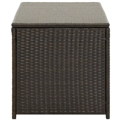 Obrázok produktu pre vidaXL Záhradný box Poly Rattan 100x50x50 cm hnedý - Záhradné boxy