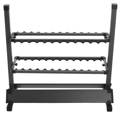 Produktbild von Angelrutenhalter - Freistehender Rutenständer - Für 24 Ruten - Aluminiumlegierung - Schutzschaumpolster - Tragbar - 72x33x72 cm