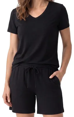 Produktbild von Schiesser Mix & Relax Schlafanzug Set aus T-Shirt und kurzer Hose, Atmungsaktives Material, Bequemer Schnitt