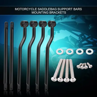 Obrázek produktu pro Držáky na boční brašny pro motocykly značek Honda, Suzuki, Yamaha a Kawasaki – černé