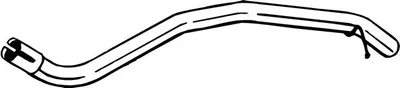 Produktbild von BOSAL Abgasrohr Auspuffrohr für VW up! Schrägheck (121, 122, BL1, BL2) Hinten 800-213