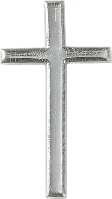 Produktbild von Wachs-Kreuz 40x22mm silber Packung mit 6 Stück