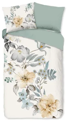 Obrázok produktu pre Obliečka na prikrývku z bavlnenej tkaniny Renforcé Celina – farba ecru, rozmer 140x200/220 cm
