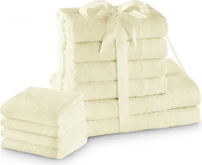 Zdjęcie produktu dla Zestaw Ręczników AMARI 2*70x140 + 4*50x100 + 4*30x50 Ecru AmeliaHome