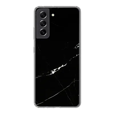 Produktbild von MuchoWow® Handyhülle Schutzhülle Hülle für Samsung Galaxy S21 FE Marmor - Schwarz - Natursteine Silikon Softcase Handy Hülle - Mobiltelefonhülle