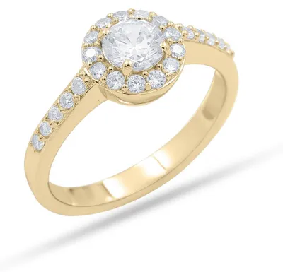 Produktbild von Diamant Solitär Ring Entourage Paris 0,75ct.Ringgröße (Durchmesser mm):16