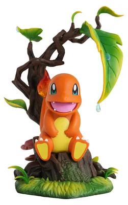 Produktbild von MORSTORM Studio Glumanda/Charmander mit Riesenblatt | PoKéMoN Sammelfigur | 20cm