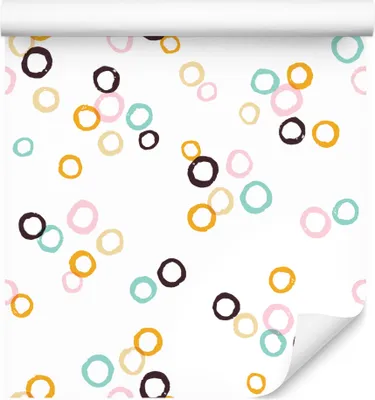 Obrázek produktu pro 10m VLIES TAPETE Roll Geometrie Kruhy Ornamenty Geometrické Akvarel XXL
