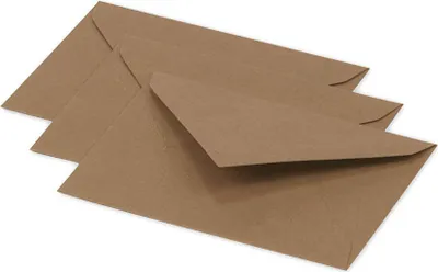 Produktbild von Pollen by Clairefontaine Briefumschlag Kraft 75 x 100 mm 20 Briefumschläge