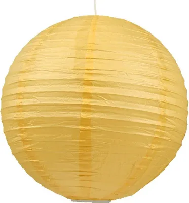 Produktbild von Papierkokon Lampenschirm Kugel Ø50cm gelb für Kinderzimmer Candellux