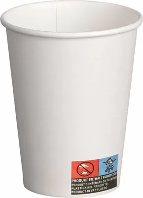 Produktbild von 100x Kaffeebecher CoffeeToGo Pappbecher Trinkbecher weiß 200ml
