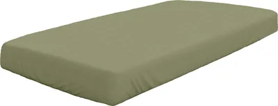 Produktbild von DORMISETTE Spannbetttuch Biber oliv BL 100x200 cm grün Spannbettlaken