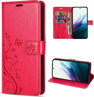 Produktbild von Hülle für Xiaomi Redmi 15 4G / 5G Handy Tasche Handyhülle Wallet Case Flip Cover Rot