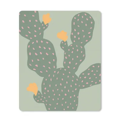 Produktbild von MuchoWow® Mauspad Mousepad Kaktus - Grün - Natur - Gelb 30x40 cm - Mousepads - Maus Mat - Pad - Mausunterlage - Mausmatten