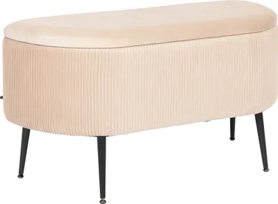 Image de Eazy Living Cordstoff Hocker Juliette Beige