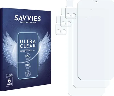 Produktbild von 6x Für Blackview BV9200 (Display+Kamera) Schutzfolie Savvies Displayschutz Display Schutz Folie Klar Transparent