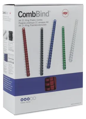 Image de GBC Dos de reliure en plastique CombBind, DIN A4, 51 mm, blancá