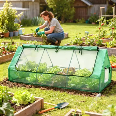 Immagine prodotto di Mini serra - Serra da balcone e da giardino - Protezione UV - Impermeabile - Verde