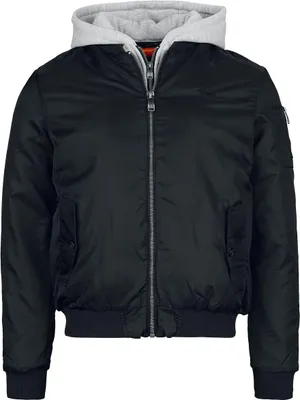 Immagine prodotto di Giacca da uomo con cappuccio slim fit CLIFTON ALL SEASONS Nero XXXL Lonsdale