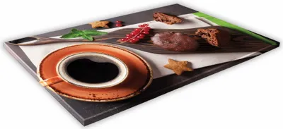 Zdjęcie produktu dla SZKLANA DESKA KUCHENNA 40x30 274b Kawa