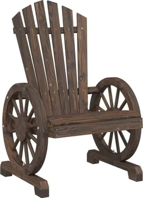 Image de vidaXL Chaise de jardin Adirondack en bois massif de sapin