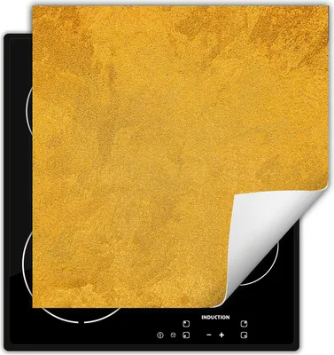 Produktbild von DarHaus Herdabdeckplatte 60x52 cm Anti Rutsch Matte Aufrollbar, schiefer - gold