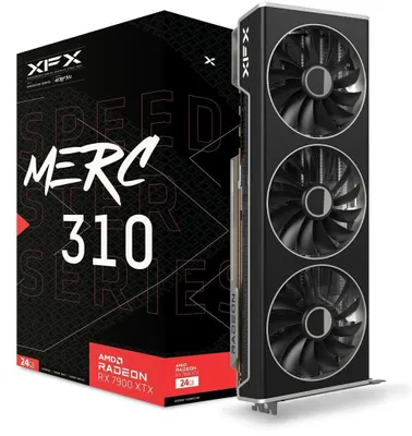 Immagine prodotto di Scheda grafica XFX Speedster MERC310 Radeon RX 7900 XTX Black Edition, 24 GB GDDR6, per gaming