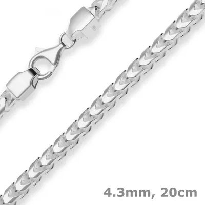 4-3mm-Armband-Fuchsschwanzkette-aus-925-Silber-20cm