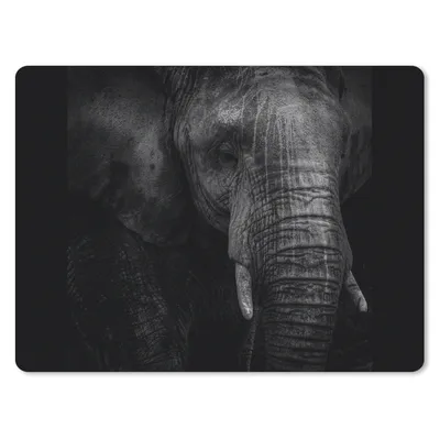 Produktbild von MuchoWow® Mauspad Mousepad Elefant - Tier - Porträt 40x30 cm - Mousepads - Maus Mat - Pad - Mausunterlage - Anti Rutsch