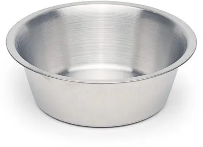 Obrázok produktu pre Kvalitná miska na krmivo pre psov, nerezová oceľ, vhodná do umývačky riadu, 0,9 l, 17,5 cm
