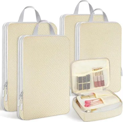 Produktbild von Famanu Packing Cubes Kompressionspackwürfel - Beige