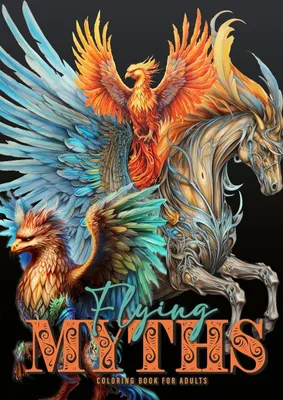 Produktbild von Flying Myths Coloring Book for Adults