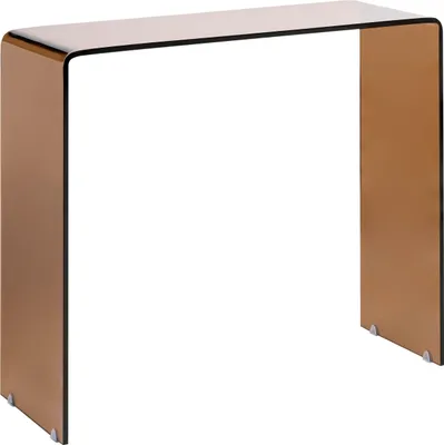 Produktbild von BELIANI Konsolentisch Braun Transparent 30 x 90 cm Minimalistisch Rechteckig Multifunktional Modern