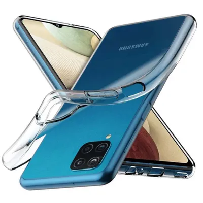Obrázok produktu pre Smartphonica Puzdro na telefón vhodné pre Samsung Galaxy A12 Transparent Silicone - priesvitný priehľadný zadný kryt
