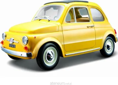 Zdjęcie produktu dla BBURAGO Fiat 500 F 1965, Model samochodu klasycznego, Wstępnie zmontowany, 1:24, Fiat 500F del 1965, Każda płeć, Metal, Plastik