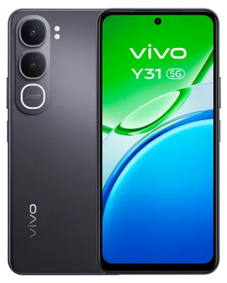Produktbild von VIVO Y31e, 17,1 cm (6.72"), 6 GB, 256 GB, 50 MP, Android 15, Schwarz