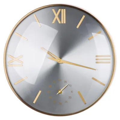 Produktbild von Casablanca by Gilde Wanduhr "Bicolor" champagner-/silberfarben benötigte Batterie: 2 x AA, H.41 cm, 50420