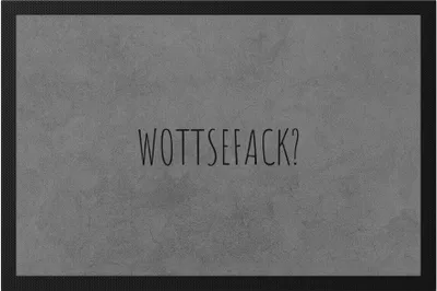 Produktbild von Wottsefack WTF Fußmatte Geschenk Humor Büro Mitarbeiter Chef Kollegen