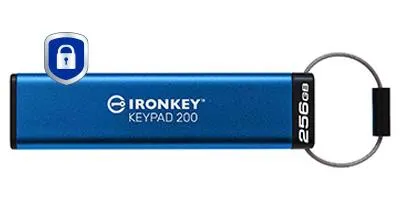 Image de Kingston IKKP200/256GB USB-Stick 256GB Kingston IronKey Keypad 200 retail