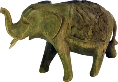 Produktbild von Kleine Deko Figur, Holzfigur Elefant - Modell 1, Braun, 11*16*7 cm, Tierfiguren