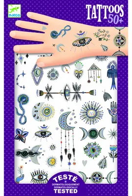 Image de Tatouages Symboles magiques, Djeco
