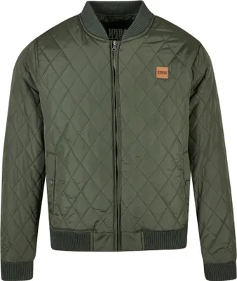 Produktbild von Urban Classics - DIAMOND Quilt Nylon Jacket oliv - M