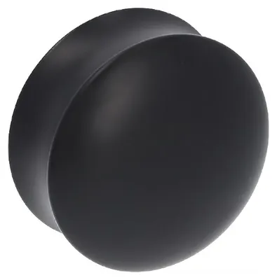 Image de Bouton pour meuble en zamac Diamètre 50mm Vernis noir mat